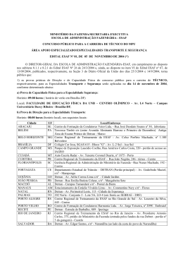 edital esaf nº 81/2004 - Ministério da Fazenda