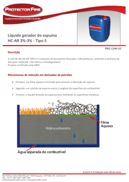 Líquido gerador de espuma HC-AR 3%-3% - Tipo 5