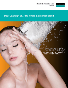 Dow Corning® EL-7040 Hydro Elastomer Blend | Beauty and