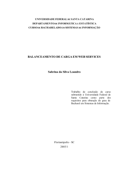 Balanceamento de Carga em Web Services