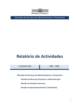 Dire&ccedil;&atilde;o de Servi&ccedil;os Administrativos e Financeiros
