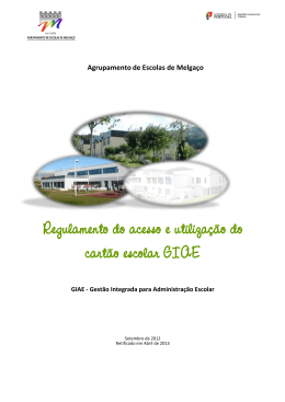 Regulamento do acesso e utiliza&ccedil;&atilde;o do cart&atilde;o