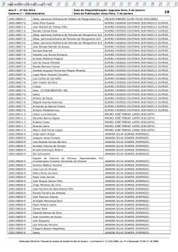 Ano 6 &ndash; n&ordm; 84/2014 Data de Disponibiliza&ccedil;&atilde;o: segunda