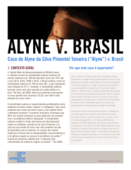 Caso de Alyne da Silva Pimentel Teixeira (“Alyne”)