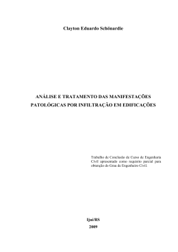 Análise e Tratamento das Manifestações Patológicas por