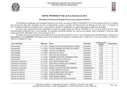 Edital PROGRAD n&ordm; 02/2013