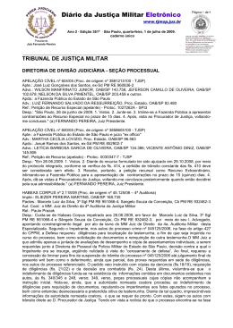 Di&aacute;rio da Justi&ccedil;a Militar Eletr&ocirc;nico