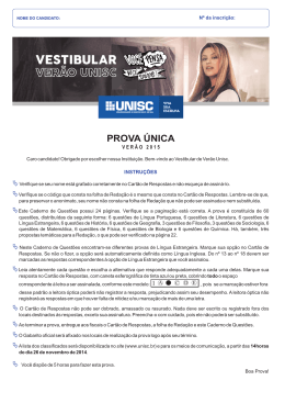 Prova - Demais cursos