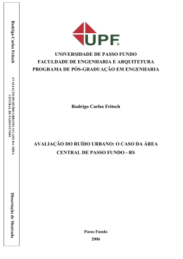 UNIVERSIDADE DE PASSO FUNDO