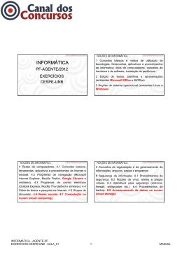 INFORM&Aacute;TICA - Canal dos Concursos