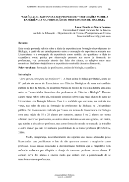 26 &ldquo;SER&Aacute; QUE EU SIRVO PARA SER PROFESSOR