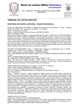 Di&aacute;rio da Justi&ccedil;a Militar Eletr&ocirc;nico