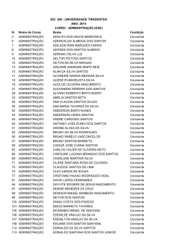 N. Nome do Curso Nome Condição 2 ADMINISTRAÇÃO
