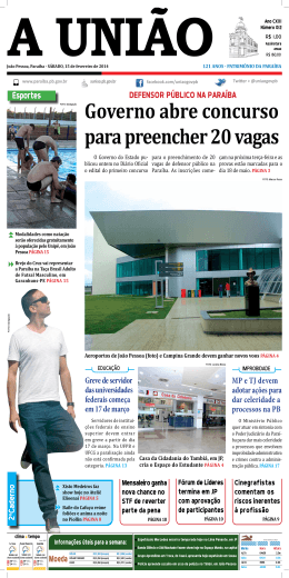 Governo abre concurso para preencher 20 vagas