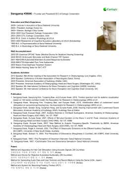 Sangyeop KWAK - Founder and President/CEO of Earlogic