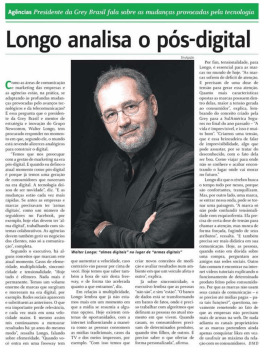 Longo analisa o pós-digital