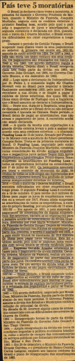 .Pa&iacute;s teve 5 morat&oacute;rias