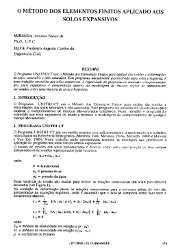 o método dos elementos finitos aplicado aos solos expansivos