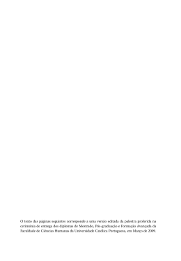 O texto das páginas seguintes corresponde a uma versão editada