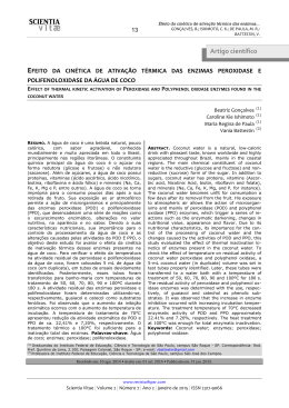efeito da cin&eacute;tica de ativa&ccedil;&atilde;o t&eacute;rmica das enzimas