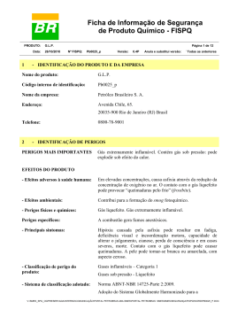 Ficha de informa&ccedil;&otilde;es - GLP