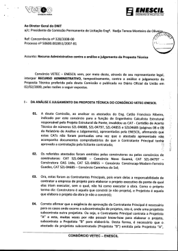 Recurso apresentado pelo Cons. VETEC/ENESCIL contra o