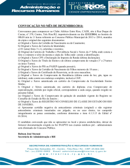 convocação no mês de dezembro/2014 - Prefeitura de Três Rios-RJ