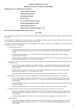 INQU&Eacute;RITO ADMINISTRATIVO N&ordm; 23/00 APRECIA&Ccedil;&Atilde;O DE