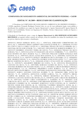 Resultado Classificação final