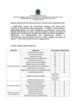 1. Resultado Final  - Campus Caxias