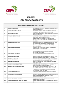 RESUMOS LISTA ORDEM DOS POSTER