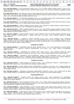 Ano 6 &ndash; n&ordm; 102/2014 Data de Disponibiliza&ccedil;&atilde;o: sexta