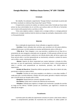 Energia Mec&acirc;nica - Matheus Souza Gomes / N&deg; USP: 7161048