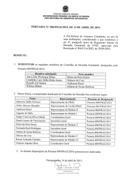 Portaria 006_2015 – Substituição de membros do Conselho