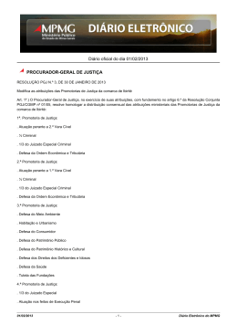 Di&aacute;rio oficial do dia 01/02/2013 PROCURADOR