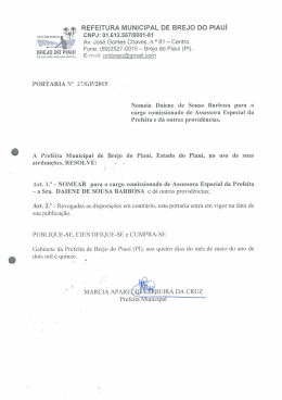 ?. REFEITURA MUNICIPAL DE BREJO DO PIAU&Iacute;