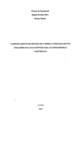 Adriana do Nascimento Raqucl Kredens Silva Rosane Klumb