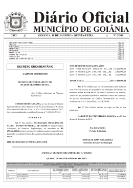 Di&aacute;rio Oficial MUNIC&Iacute;PIO DE GOI&Acirc;NIA