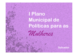 Plano Municipal - SPM - Governo do Estado da Bahia