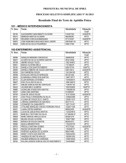 Resultado Final do Teste de Aptidão Física