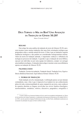 deus tornou o mal em bem? uma avalia&ccedil;&atilde;o da