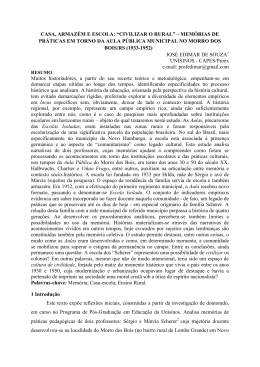 ARMAZEM E ESCOLA - Sociedade Brasileira de Hist&oacute;ria da