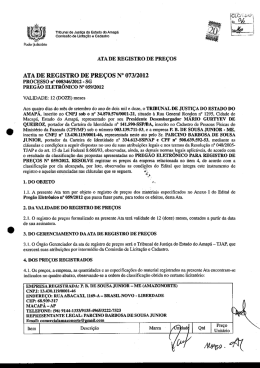 73-12 - Tribunal de Justi&ccedil;a do Amap&aacute;