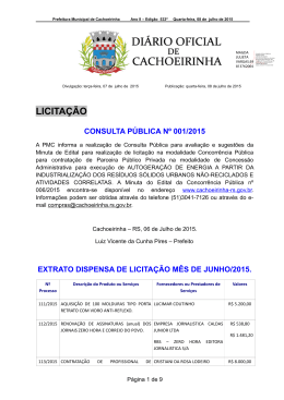 08-07-2015 - Prefeitura Municipal de Cachoeirinha
