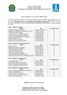 Concurso Público UFMS 2013 - Copeve