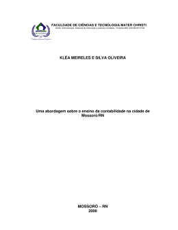 KL&Eacute;A MEIRELES E SILVA OLIVEIRA Uma