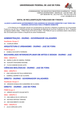 Antecipados para o 1º semestre – Edital Coletivo 02/2013