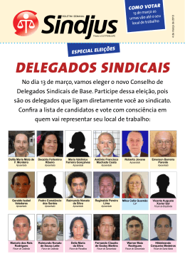 DELEGADOS SINDICAIS - Sindjus-DF