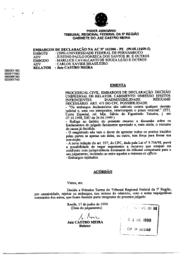 PODER Juolci&Aacute;Rlo _ - Tribunal Regional Federal da 5&ordf; Regi&atilde;o
