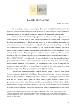 fam&iacute;lia silva santos - Lab. de Hist&oacute;ria Social do Trabalho e da Cultura